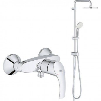 Душевая система GROHE NEW TEMPESTA 200 со смесителем, хром (124410)