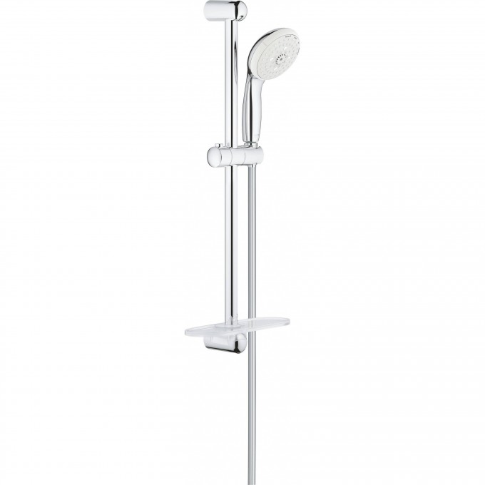 Душевой гарнитур GROHE TEMPESTA NEW с полочкой, душевая штанга 600 мм, хром 28593002