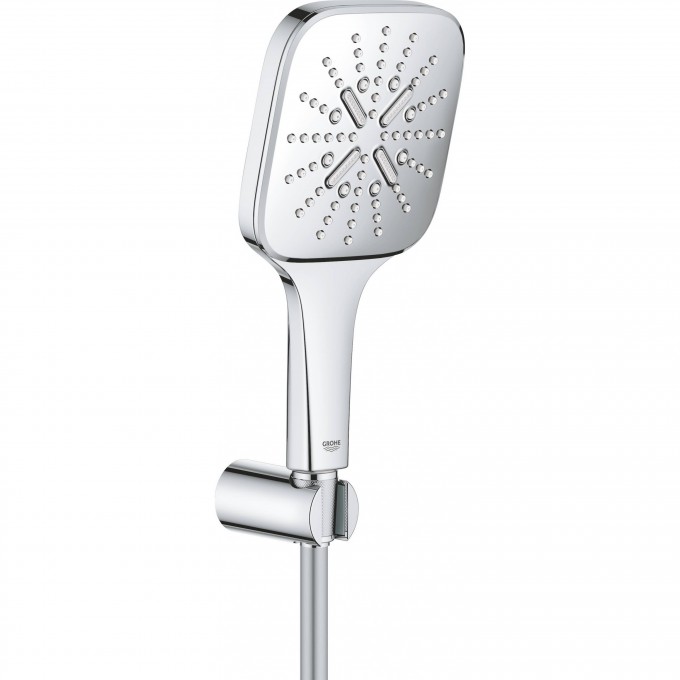 Душевой набор GROHE RAINSHOWER SMARTACTIVE 130 CUBE, 3 вида струй, хром () 26589000