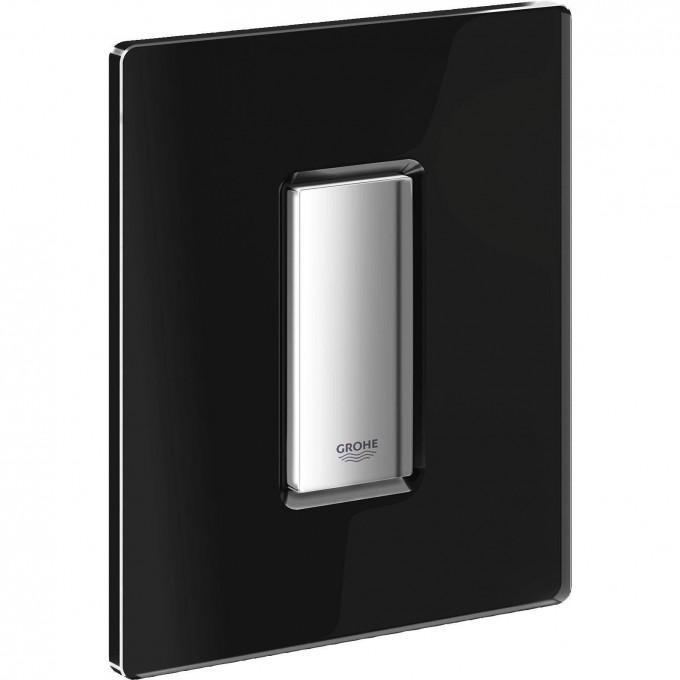 Панель смыва для писсуара GROHE Skate Cosmopolitan Glass (1 режим смыва), хром/черный бархат 38846KS0