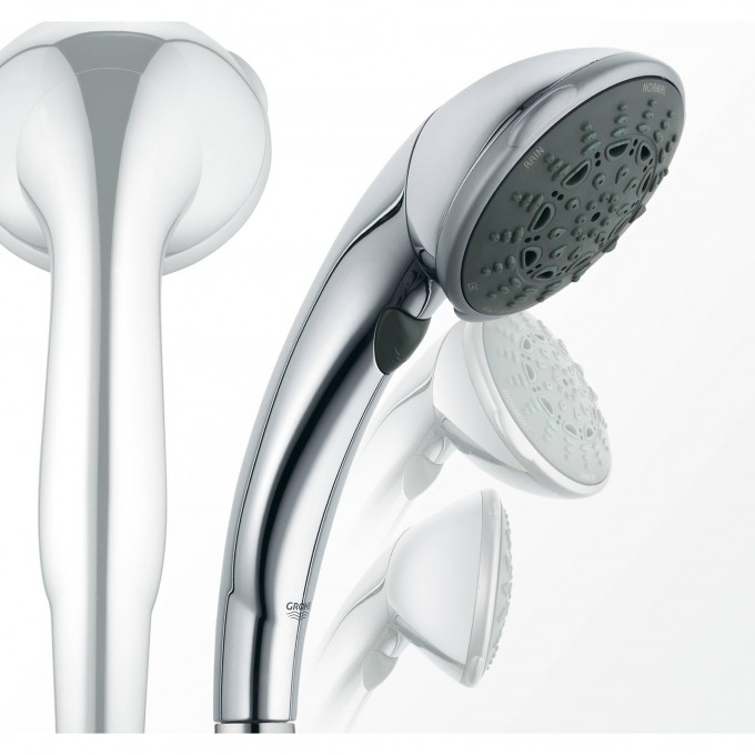 Ручной душ GROHE MOVARIO (5 режимов) c поворотной головкой, хром () 28393000