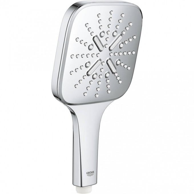 Ручной душ GROHE RAINSHOWER SMARTACTIVE 130 CUBE, 3 вида струй, хром () 26582000
