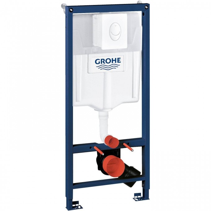 Система инсталляции для унитаза GROHE Rapid SL с панелью смыва Skate Air (3 режима) (1,13 м), альпин-белый 38722001