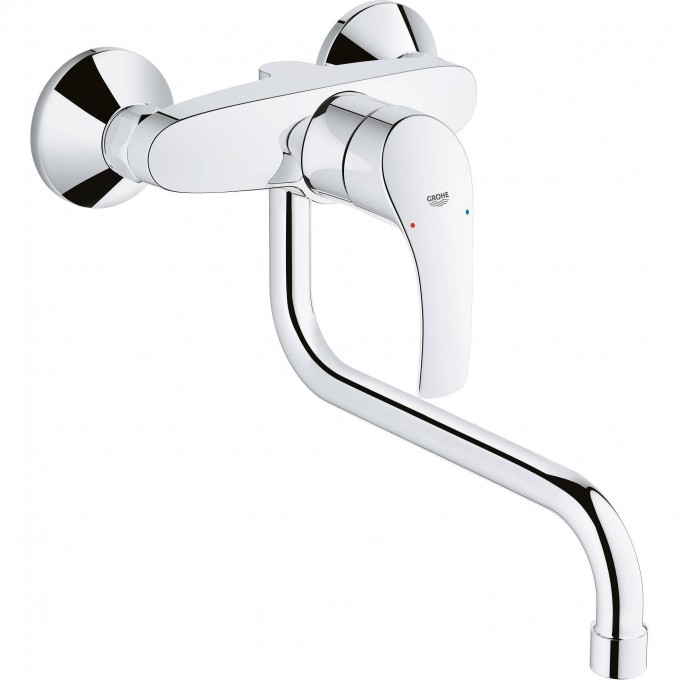 Смеситель для кухни GROHE EUROSMART NEW настенный, вынос 200 мм, хром 32224002