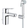 Смеситель для раковины GROHE BAUEDGE с гигиеническим душем, хром () 23757000