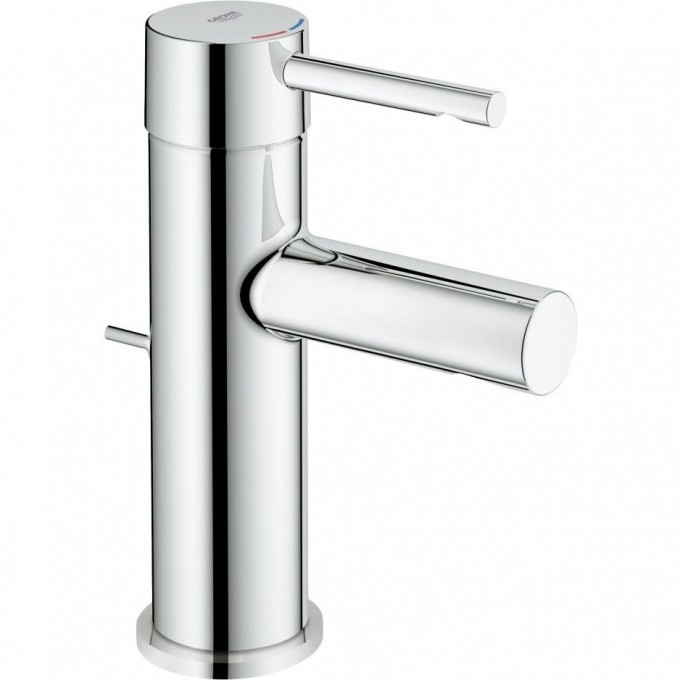 Смеситель для раковины GROHE ESSENCE+ с донным клапаном и низким изливом, хром 32898001