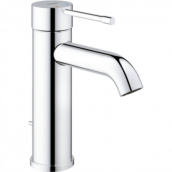 Смеситель для раковины GROHE ESSENCE+ с низким изливом и донным клапаном, хром 23589001