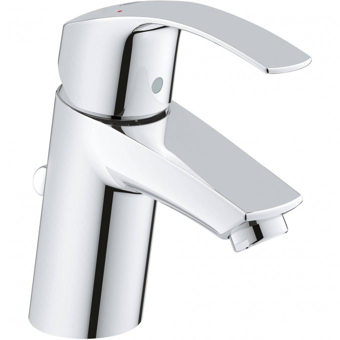 Смеситель для раковины GROHE EUROSMART NEW с донным клапаном, S-size, хром 33265002