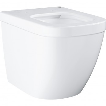 Унитаз напольный приставной безободковый GROHE EURO CERAMIC с гигиеническим покрытием (без сиденья), альпин-белый