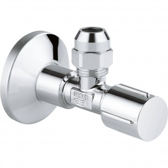 Вентиль угловой GROHE 1/2″-3/8″ для подключения смесителей, хром