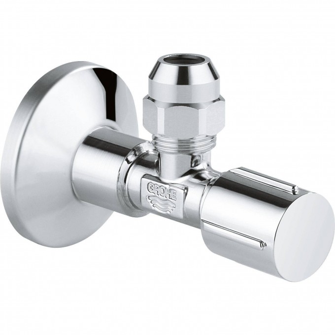 Вентиль угловой GROHE 1/2″-3/8″ для подключения смесителей, хром 22037000