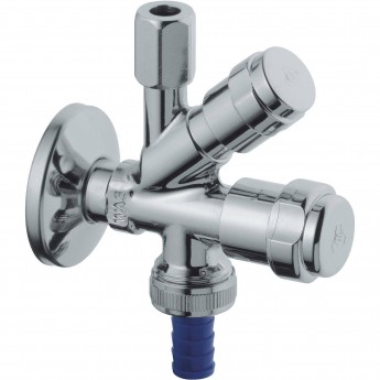 Вентиль угловой GROHE комбинированный 1/2″-3/8″ для подключения смесителей, хром