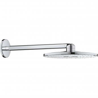 Верхний душ GROHE RAINSHOWER 310 SMARTACTIVE с душевым кронштейном 430 мм, 2 режима струи, хром (26475000)