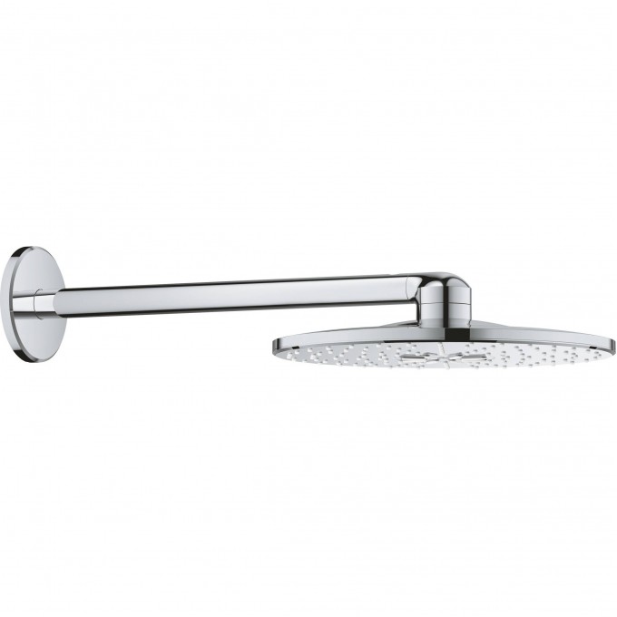 Верхний душ GROHE RAINSHOWER 310 SMARTACTIVE с душевым кронштейном 430 мм, 2 режима струи, хром () 26475000