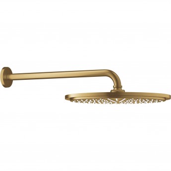 Верхний душ GROHE RAINSHOWER с кронштейном, холодный рассвет матовый