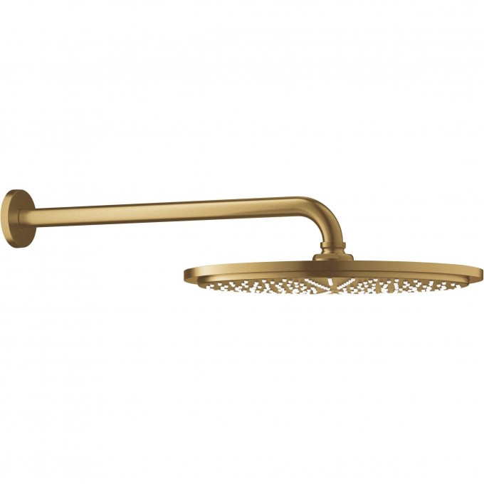 Верхний душ GROHE RAINSHOWER с кронштейном, холодный рассвет матовый 26066GN0