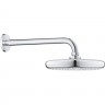 Верхний душ GROHE TEMPESTA 210 с душевым кронштейном 286 мм, хром 26411000