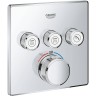 Внешняя часть термостатического смесителя на 3 выхода GROHE GROHTHERM SMARTCONTROL, хром 29126000